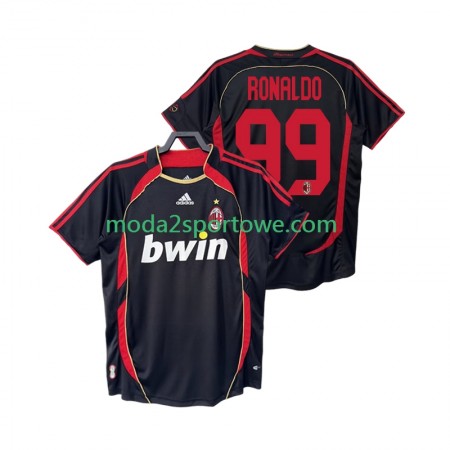 Koszulka AC Milan RONALDO 99 2006 2007 Retro Trzeci Stroje Piłkarskie Krótki Rękaw